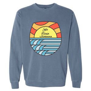 Lake Bruin Louisiana La Sunset Sunrise Souvenir Garment-Dyed Sweatshirt