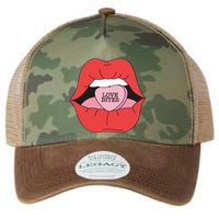 Love Bites Lip Graphic – Bold & Edgy Style Statement Legacy Tie Dye Trucker Hat