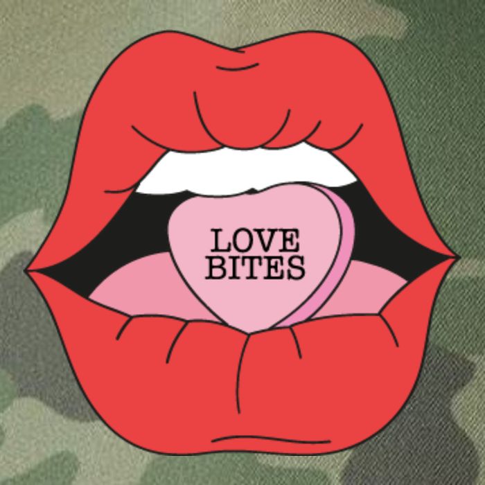 Love Bites Lip Graphic – Bold & Edgy Style Statement Legacy Tie Dye Trucker Hat
