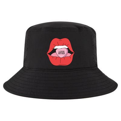 Love Bites Lip Graphic – Bold & Edgy Style Statement Cool Comfort Performance Bucket Hat