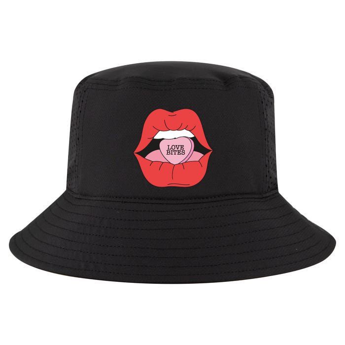 Love Bites Lip Graphic – Bold & Edgy Style Statement Cool Comfort Performance Bucket Hat
