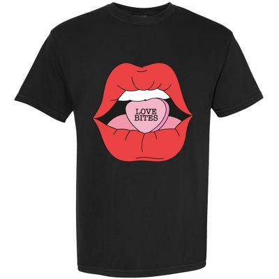 Love Bites Lip Graphic – Bold & Edgy Style Statement Garment-Dyed Heavyweight T-Shirt