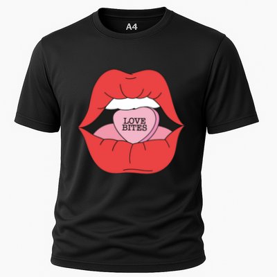 Love Bites Lip Graphic – Bold & Edgy Style Statement Performance Shirt