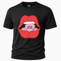 Love Bites Lip Graphic – Bold & Edgy Style Statement Performance Shirt