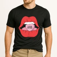Love Bites Lip Graphic – Bold & Edgy Style Statement Performance Shirt
