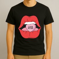 Love Bites Lip Graphic – Bold & Edgy Style Statement T-Shirt