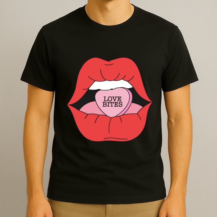 Love Bites Lip Graphic – Bold & Edgy Style Statement T-Shirt