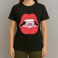 Love Bites Lip Graphic – Bold & Edgy Style Statement T-Shirt