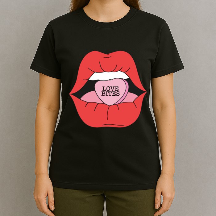 Love Bites Lip Graphic – Bold & Edgy Style Statement T-Shirt