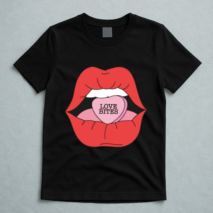 Love Bites Lip Graphic – Bold & Edgy Style Statement T-Shirt