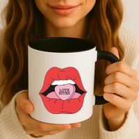 Love Bites Lip Graphic – Bold & Edgy Style Statement Mug