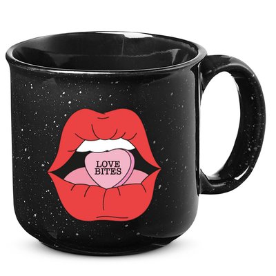 Love Bites Lip Graphic – Bold & Edgy Style Statement 15oz Campfire Ceramic Mug