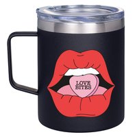 Love Bites Lip Graphic – Bold & Edgy Style Statement 12oz Stainless Steel Coffee Mug