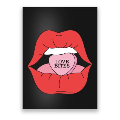 Love Bites Lip Graphic – Bold & Edgy Style Statement Poster