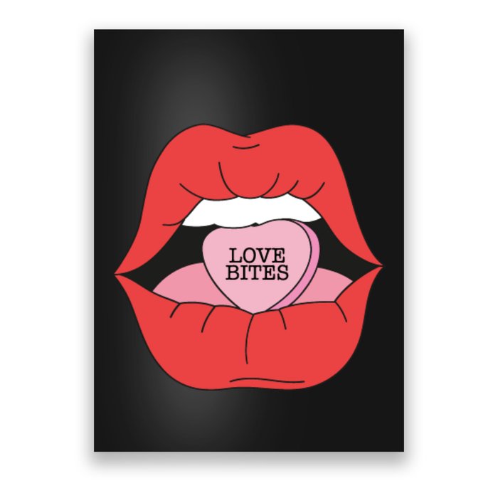 Love Bites Lip Graphic – Bold & Edgy Style Statement Poster