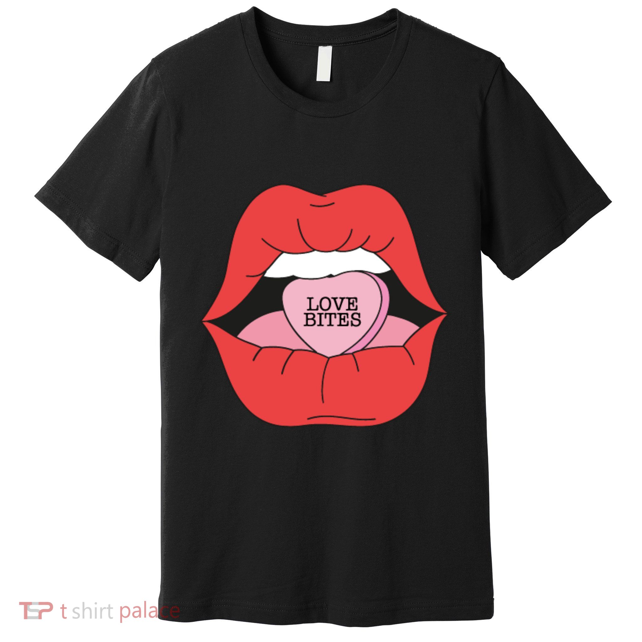 Love Bites Lip Graphic – Bold & Edgy Style Statement Premium T-Shirt