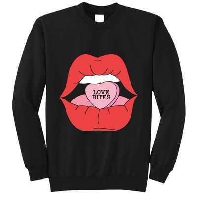 Love Bites Lip Graphic – Bold & Edgy Style Statement Tall Sweatshirt