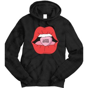 Love Bites Lip Graphic – Bold & Edgy Style Statement Tie Dye Hoodie