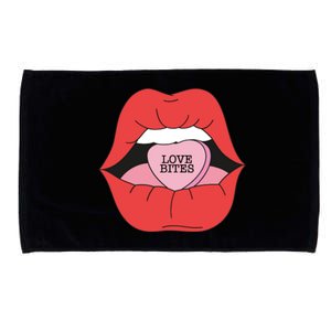 Love Bites Lip Graphic – Bold & Edgy Style Statement Microfiber Hand Towel