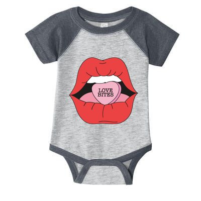 Love Bites Lip Graphic – Bold & Edgy Style Statement Infant Baby Jersey Bodysuit
