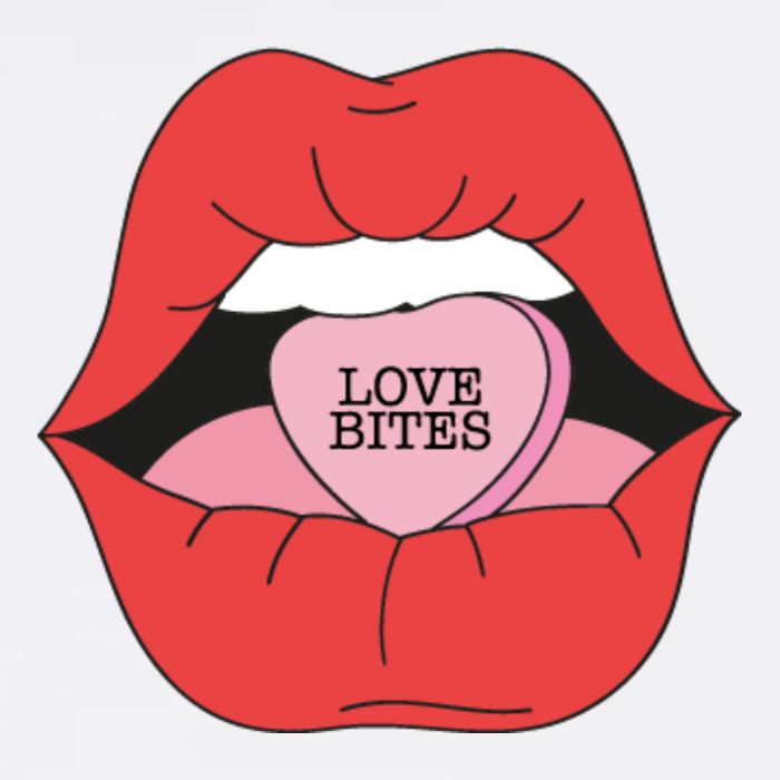 Love Bites Lip Graphic – Bold & Edgy Style Statement Garment-Dyed Sweatshirt