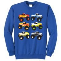 Little Boys Monster Trucks Pickup Truck Funny School Gift Sweatshirt