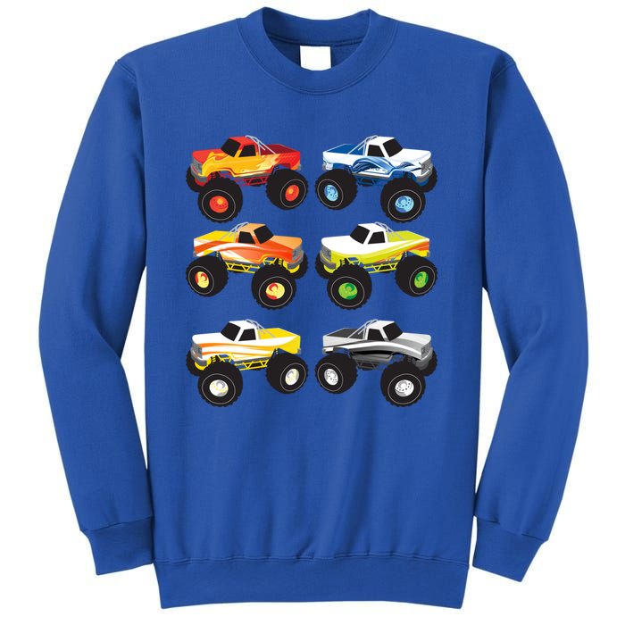 Little Boys Monster Trucks Pickup Truck Funny School Gift Sweatshirt