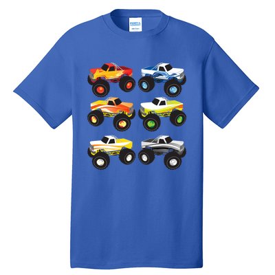 Little Boys Monster Trucks Pickup Truck Funny School Gift Tall T-Shirt