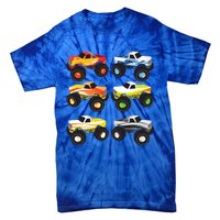 Little Boys Monster Trucks Pickup Truck Funny School Gift Tie-Dye T-Shirt