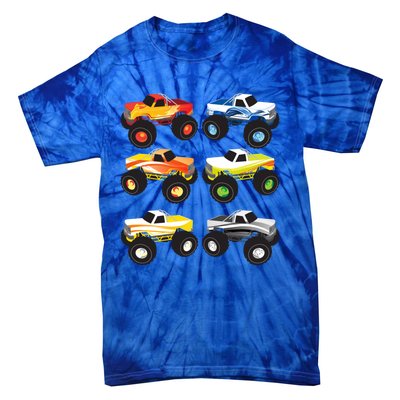 Little Boys Monster Trucks Pickup Truck Funny School Gift Tie-Dye T-Shirt