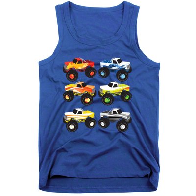 Little Boys Monster Trucks Pickup Truck Funny School Gift Tank Top