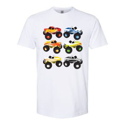 Little Boys Monster Trucks Pickup Truck Funny School Gift Softstyle CVC T-Shirt