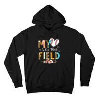 Leopard Baseball Mom My Heart Is On That Field Mother's Day Tall Hoodie