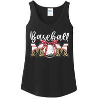 Leopard Baseball Mom Baseball Mom Mothers Day Mama Ladies Essential Tank