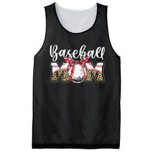 Leopard Baseball Mom Baseball Mom Mothers Day Mama Mesh Reversible Basketball Jersey Tank