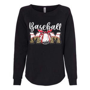 Leopard Baseball Mom Baseball Mom Mothers Day Mama Womens California Wash Sweatshirt