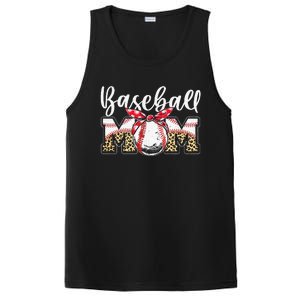 Leopard Baseball Mom Baseball Mom Mothers Day Mama PosiCharge Competitor Tank