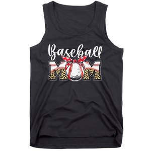 Leopard Baseball Mom Baseball Mom Mothers Day Mama Tank Top