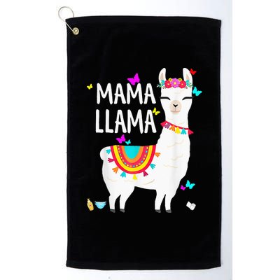 Llama Birthday Mom Of The Birthday  Farm Platinum Collection Golf Towel