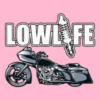 Lowlife Bagger Motorcycle . Chicano Vicla Lowrider Bikes Womens T-Shirt