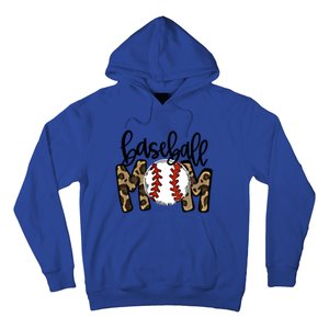 Leopard Baseball Mom Game Day Baseball Season Mothers Day Great Gift Hoodie