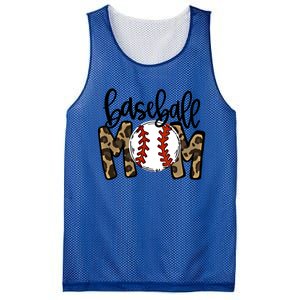 Leopard Baseball Mom Game Day Baseball Season Mothers Day Great Gift Mesh Reversible Basketball Jersey Tank