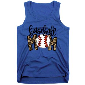 Leopard Baseball Mom Game Day Baseball Season Mothers Day Great Gift Tank Top