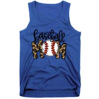 Leopard Baseball Mom Game Day Baseball Season Mothers Day Great Gift Tank Top