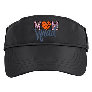 Leopard Basketball Mom Squad Basketball Mother's Day Adult Drive Performance Visor