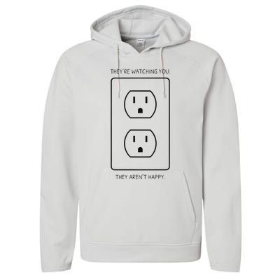 Light Bulb Meme Performance Fleece Hoodie