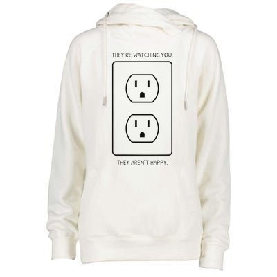 Light Bulb Meme Womens Funnel Neck Pullover Hood