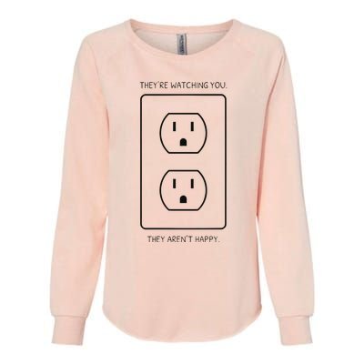 Light Bulb Meme Womens California Wash Sweatshirt