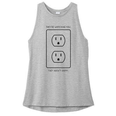 Light Bulb Meme Ladies PosiCharge Tri-Blend Wicking Tank