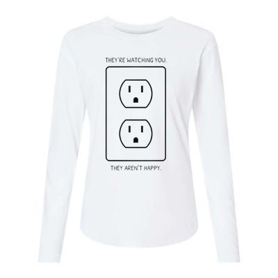 Light Bulb Meme Womens Cotton Relaxed Long Sleeve T-Shirt